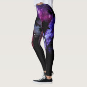 Palm Tree Beach, Space Galaxy Star, Leggings (Links)