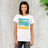 Palm Tree Beach Szene T-Shirt