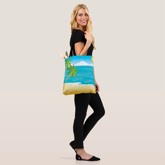 Palm Tree Beach Szene Tasche