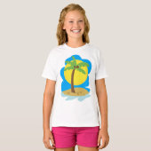Palm Tree Beach T-Shirt (Vorne ganz)