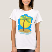 Palm Tree Beach T-Shirt (Vorderseite)