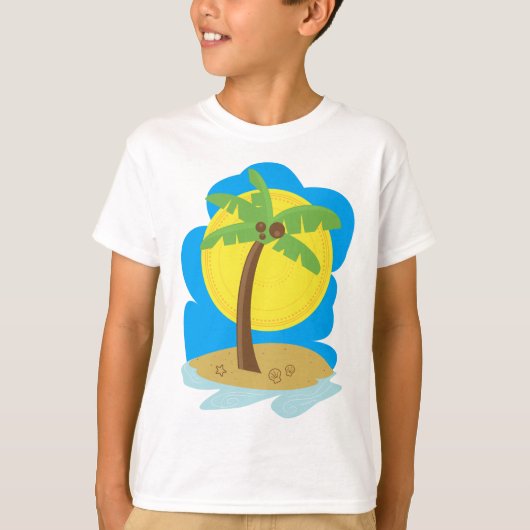 Palm Tree Beach T-Shirt (Vorderseite)