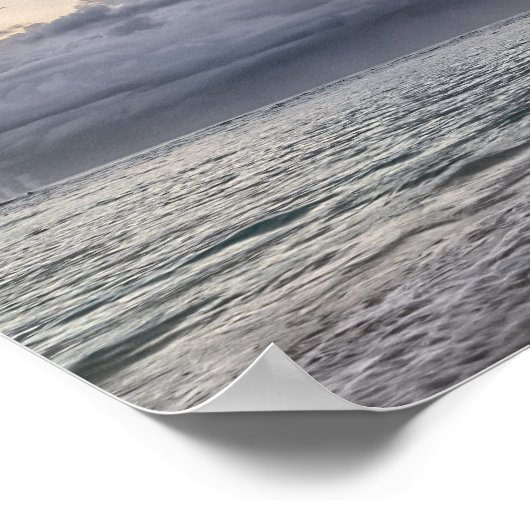 Palm Tree Beach Tropical Island Poster (Ecke)