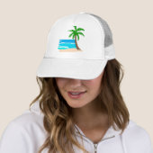 Palm Tree Beach Truckerkappe (Beispiel)