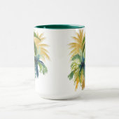 Palm Tree Beach Wedding Gefallen Tasse (Zentrum)