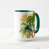 Palm Tree Beach Wedding Gefallen Tasse (VorderseiteRechts)