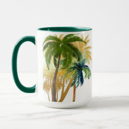 Palm Tree Beach Wedding Gefallen Tasse