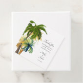 Palm Tree Beach Wedding Geschenkanhänger (Beispiel)