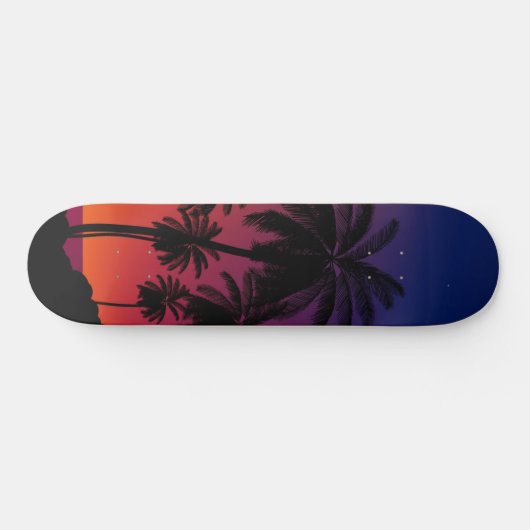 Palm Tree bei Sunset Skateboard (Horizontal)