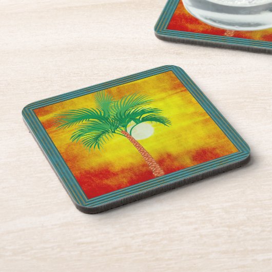 Palm Tree Beverage Coaster Getränkeuntersetzer (Linke Seite)