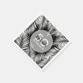 Palm Tree Birthday Serviette (Ecke)