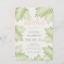 Palm Tree Blätter Aloha Baby Dusche Einladung