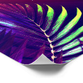 Palm Tree Blätter Beach House Party Club Event Ad Poster (Ecke)