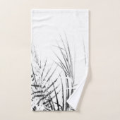 Palm Tree Blätter Minimalismus Sketch Badhandtuch Set (Handtuch)