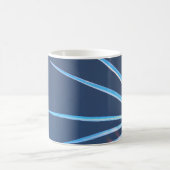 Palm Tree Blätter Minimalismus Sketch Kaffeetasse (Mittel)