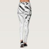 Palm Tree Blätter Minimalismus Sketch Leggings (Rückseite)