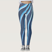 Palm Tree Blätter Minimalismus Sketch Leggings (Vorderseite)