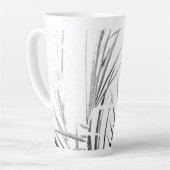 Palm Tree Blätter Minimalismus Sketch Milchtasse (Linke Ecke)