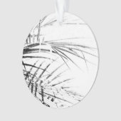 Palm Tree Blätter Minimalismus Sketch Ornament (Vorderseite)