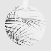 Palm Tree Blätter Minimalismus Sketch Ornament (Vorderseite)