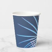 Palm Tree Blätter Minimalismus Sketch Pappbecher (Rückseite)