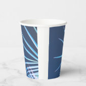 Palm Tree Blätter Minimalismus Sketch Pappbecher (Rechts)