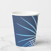 Palm Tree Blätter Minimalismus Sketch Pappbecher (Vorderseite)