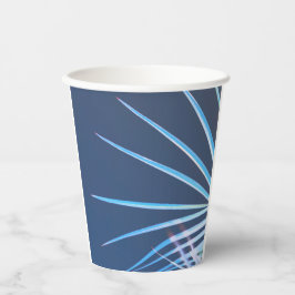 Palm Tree Blätter Minimalismus Sketch Pappbecher