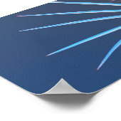 Palm Tree Blätter Minimalismus Sketch Poster (Ecke)