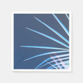 Palm Tree Blätter Minimalismus Sketch Serviette (Vorderseite)