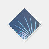 Palm Tree Blätter Minimalismus Sketch Serviette (Ecke)