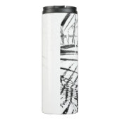 Palm Tree Blätter Minimalismus Sketch Thermosbecher (Rückseite)