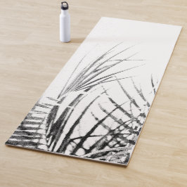 Palm Tree Blätter Minimalismus Sketch Yogamatte