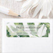 Palm Tree Blätter Moderne Rücksendeadresse (Insitu)