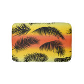 Palm Tree Blätter: nahtloses Muster. Badematte (Vorderseite)