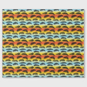 Palm Tree Blätter: nahtloses Muster. Geschenkpapier (Flach)