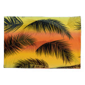 Palm Tree Blätter: nahtloses Muster. Kissenbezug (Rückseite)