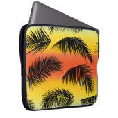 Palm Tree Blätter: nahtloses Muster. Laptopschutzhülle (Vorne Rechts)