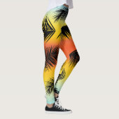 Palm Tree Blätter: nahtloses Muster. Leggings (Rechts)