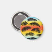 Palm Tree Blätter: nahtloses Muster. Magnet (Vorderseite/Rückseite)