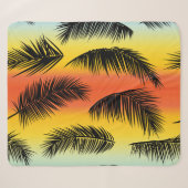 Palm Tree Blätter: nahtloses Muster. Sherpadecke (Vorderseite (Horizontal))