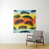 Palm Tree Blätter: nahtloses Muster. Wandteppich (Beispiel)