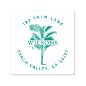 Palm Tree Blätter Permastempel (Design)