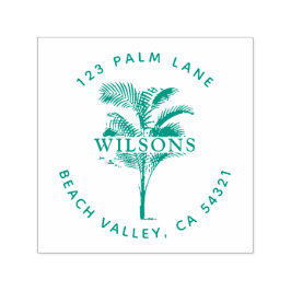 Palm Tree Blätter Permastempel