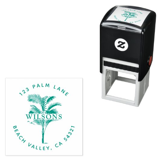 Palm Tree Blätter Permastempel (Beispiel)