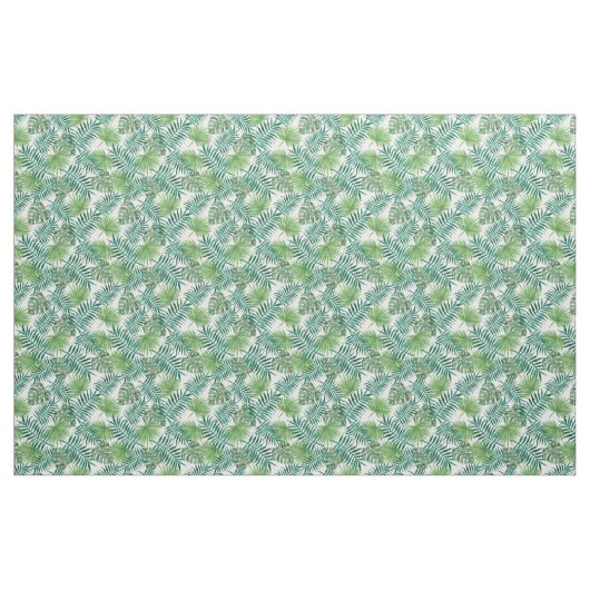 Palm Tree Blätter Tropical Green Pattern Stoff (Yard (91,4 cm))