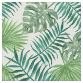 Palm Tree Blätter Tropical Green Pattern Stoff (Nahaufnahme)