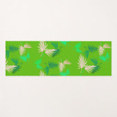 Palm Tree Blätter Tropical Pattern Yoga Mat Yogamatte (Vorderseite (Horizontal))