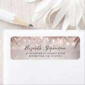 Palm Tree Blätter und String Lights Beach Party (Insitu)