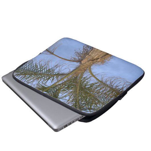 Palm Tree Blue Sky Laptop Sleeve (Vorne Knopf)